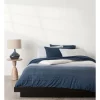 Calvin Klein Knit Stripe Quilt Cover In Indigo -Sheridan Sales Store unnamed file 1019