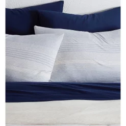 Calvin Klein Knit Stripe Quilt Cover In Indigo 7 Calvin Klein Knit Stripe Quilt Cover In Indigo -Sheridan Sales Store unnamed file 1020