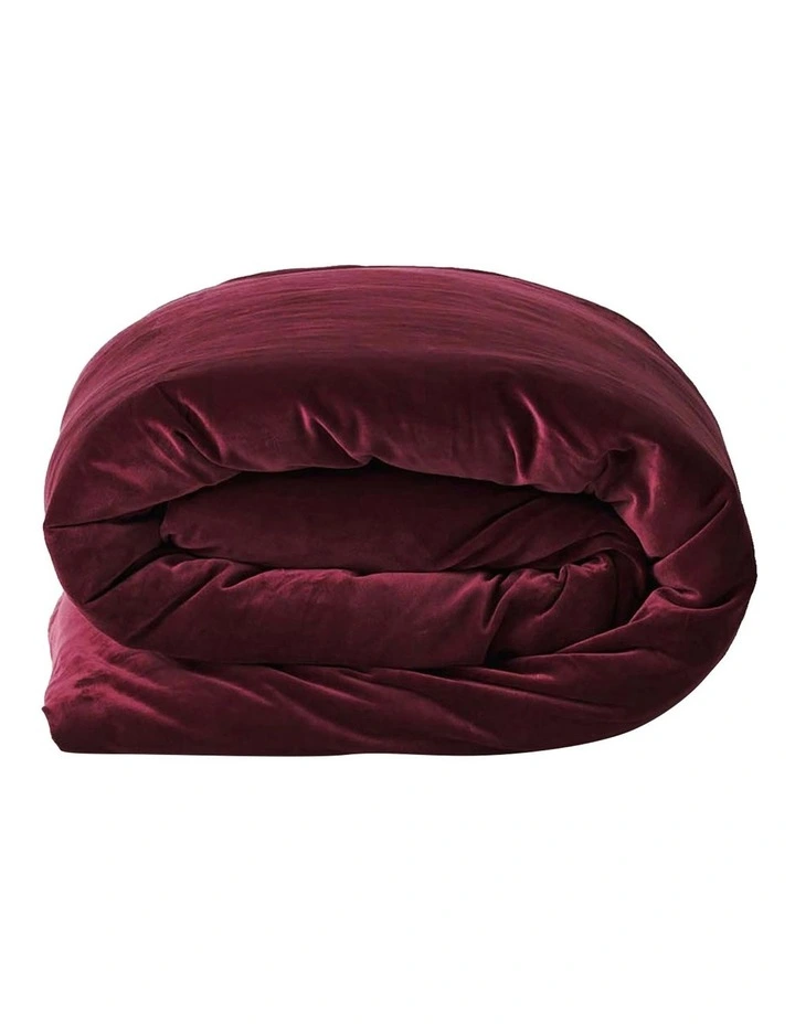 Aura Home Luxury Velvet Bedlinen Collection Merlot 5 Aura Home Luxury Velvet Bedlinen Collection Merlot - Image 3