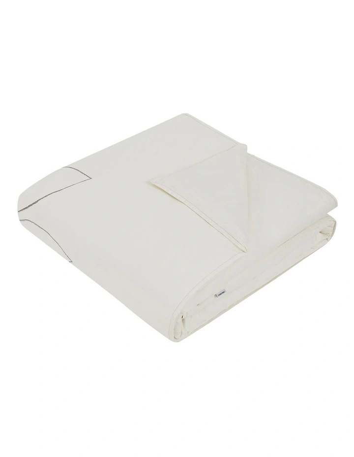 Calvin Klein Linear Branch Quilt Cover Set In Natural 9 Calvin Klein Linear Branch Quilt Cover Set In Natural - Image 7