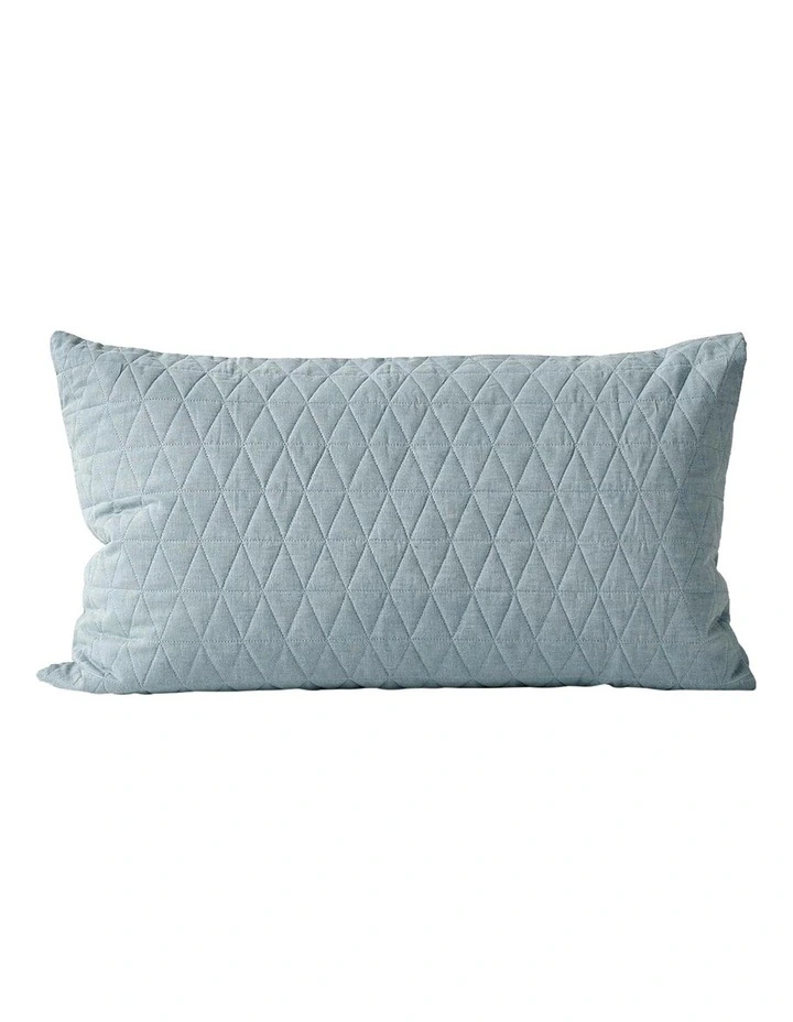Aura Home Chambray Quilted Bedlinen Collection Bluestone 6 Aura Home Chambray Quilted Bedlinen Collection Bluestone - Image 4