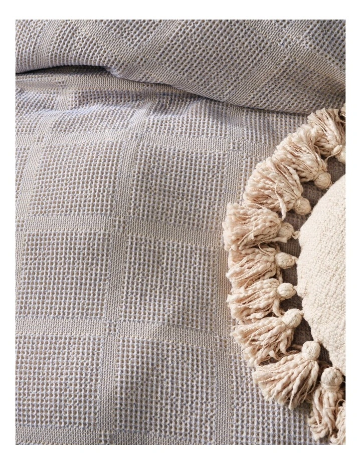 Linen House Galicia Quilt Cover Set In Blue/Sand 5 Linen House Galicia Quilt Cover Set In Blue/Sand - Image 3