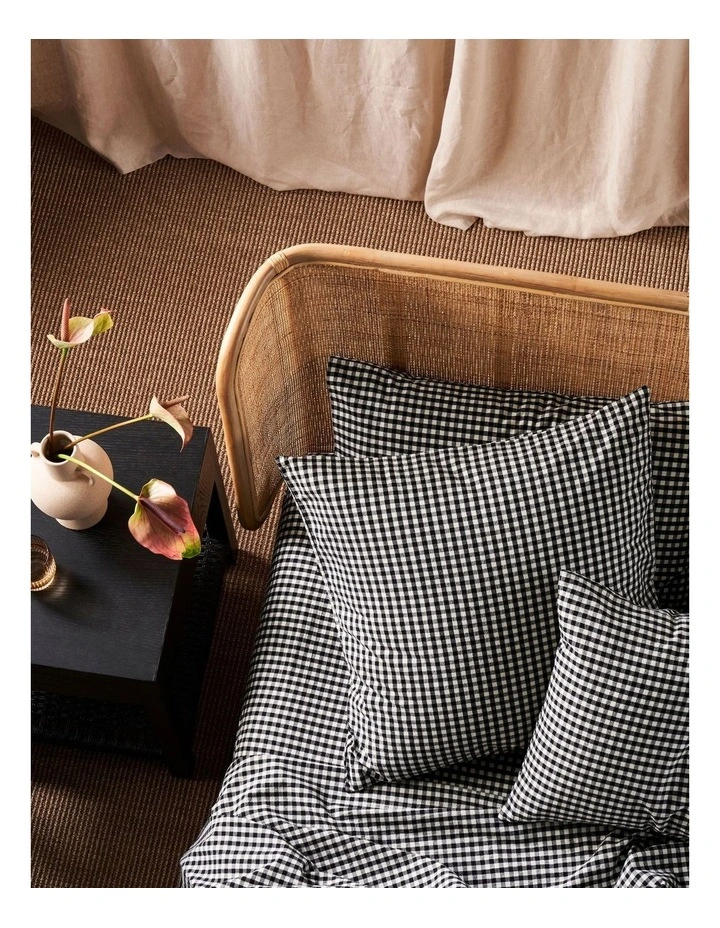 Linen House Springsteen Quilt Cover Set In Black 4 Linen House Springsteen Quilt Cover Set In Black - Image 2