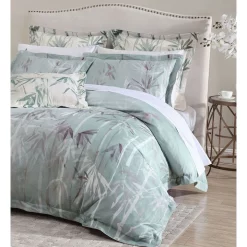 Alternative view of Grace By Linen House Bamboo Florette Quilt Cover Set In Sage