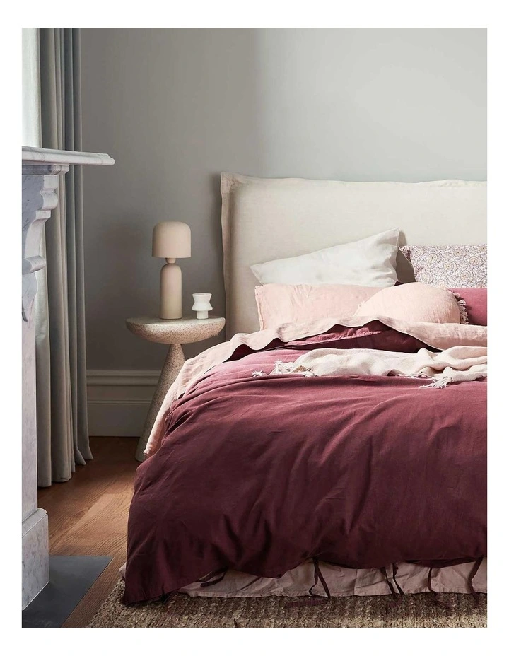Aura Home Maison Vintage Bedlinen Collection In Syrah 3 Aura Home Maison Vintage Bedlinen Collection In Syrah