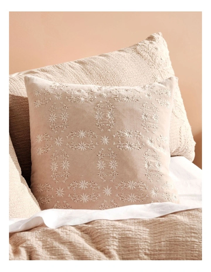 Linen House Abigail Quilt Cover Set Sand 8 Linen House Abigail Quilt Cover Set Sand - Image 6