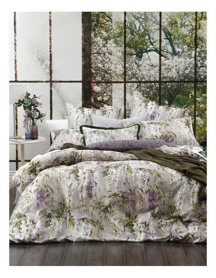 M.M Linen Floribunda Quilt Cover Set Multicolour 3 M.M Linen Floribunda Quilt Cover Set Multicolour