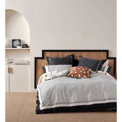 Linen House Vivienne Quilt Cover Set Black