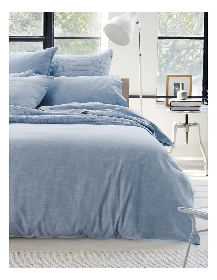 Sheridan Reilly Quilt Cover Set In Chambray 3 Sheridan Reilly Quilt Cover Set In Chambray