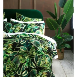 Alternative view of M.M Linen Tropics Quilt Cover Set In Green