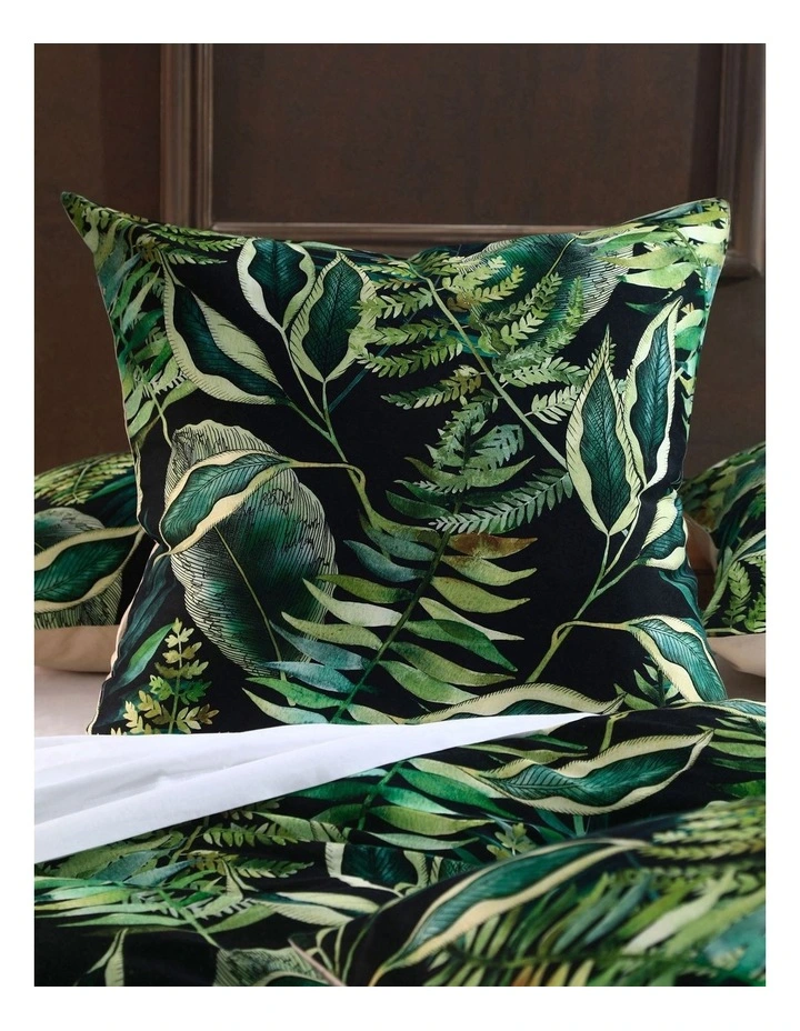 M.M Linen Tropics Quilt Cover Set In Green 6 M.M Linen Tropics Quilt Cover Set In Green - Image 4