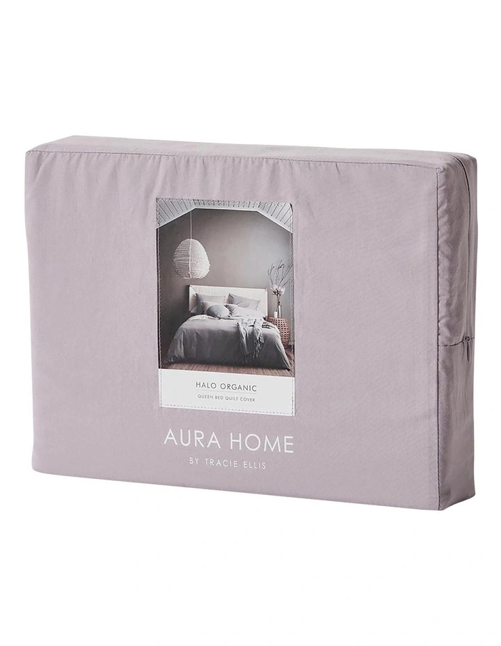 Aura Home Halo Organic Cotton Bedlinen Collection In Dusk 6 Aura Home Halo Organic Cotton Bedlinen Collection In Dusk - Image 4
