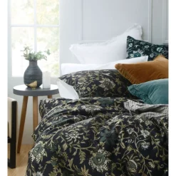 Alternative view of M.M Linen Ivy Quilt Cover Set In Ebony