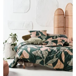 Linen House June Quilt Cover Set Forest