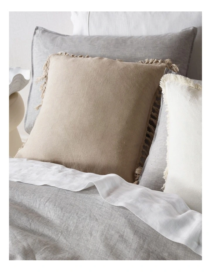 Australian House & Garden Sandy Cape Linen Quilt Cover Set In Pale Grey 5 Australian House & Garden Sandy Cape Linen Quilt Cover Set In Pale Grey - Image 3