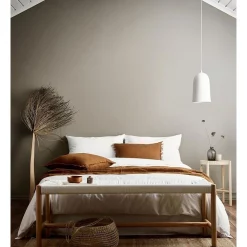 Aura Home Halo Organic Cotton Bedlinen Collection In White