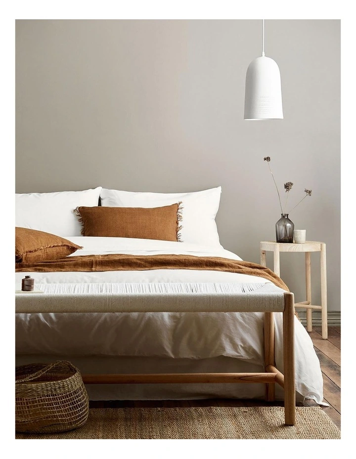 Aura Home Halo Organic Cotton Bedlinen Collection In White 4 Aura Home Halo Organic Cotton Bedlinen Collection In White - Image 2