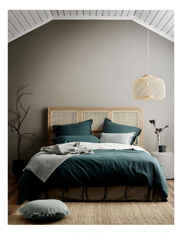 Aura Home Maison Vintage Bedlinen Collection In Indian Teal 3 Aura Home Maison Vintage Bedlinen Collection In Indian Teal