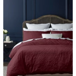 Heritage Frederika Quilt Cover Set Wine