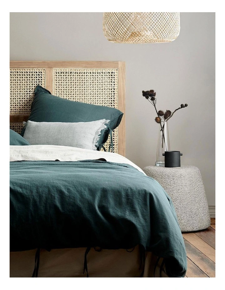 Aura Home Maison Vintage Bedlinen Collection In Indian Teal 4 Aura Home Maison Vintage Bedlinen Collection In Indian Teal - Image 2