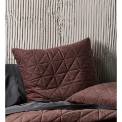 Alternative view of Linen House Heath Quilt Cover Set Chocolate