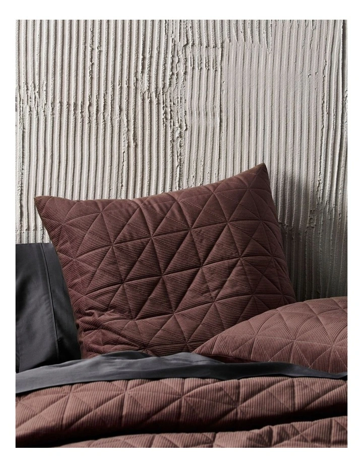 Linen House Heath Quilt Cover Set Chocolate 4 Linen House Heath Quilt Cover Set Chocolate - Image 2