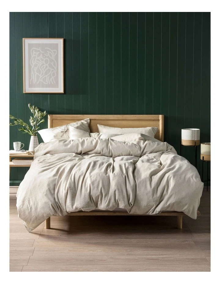Linen House Nimes Linen Quilt Cover Set Natural 3 Linen House Nimes Linen Quilt Cover Set Natural