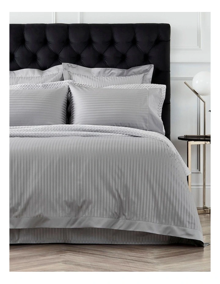 Sheridan Millennia 1200TC Tailored Quilt Cover In Silver Grey 3 Sheridan Millennia 1200TC Tailored Quilt Cover In Silver Grey