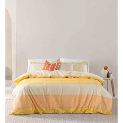 Esprit Phoebe Quilt Cover Set In Melon