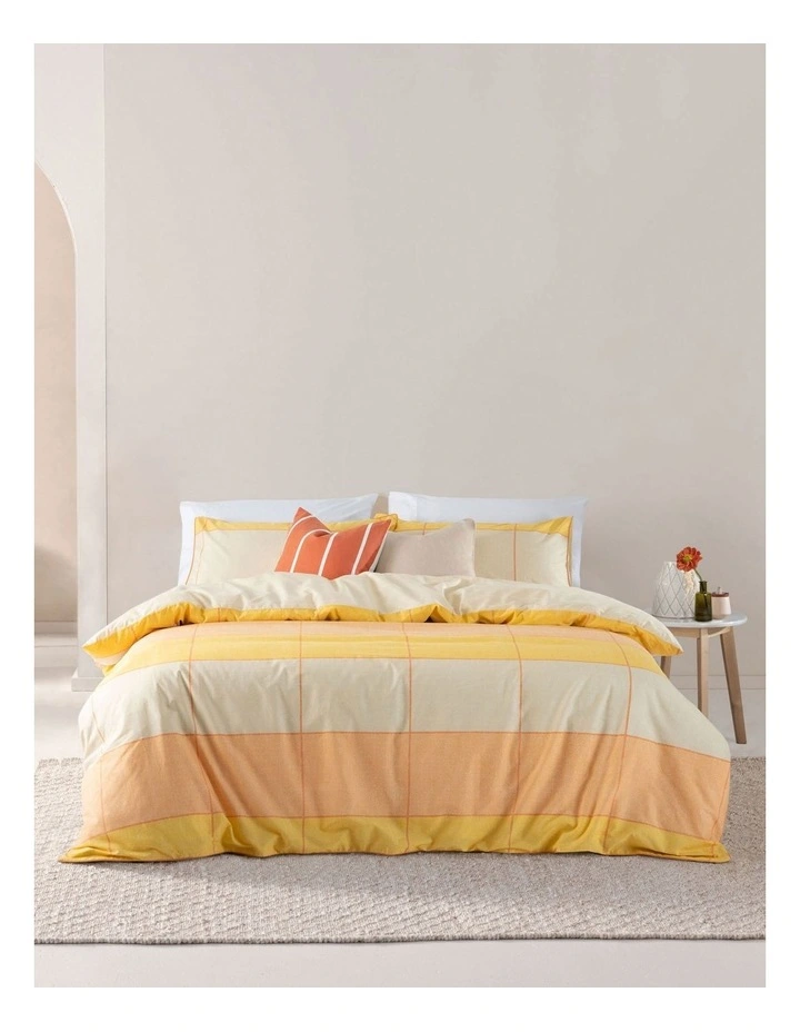Esprit Phoebe Quilt Cover Set In Melon 3 Esprit Phoebe Quilt Cover Set In Melon
