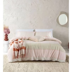 Esprit Phoebe Quilt Cover Set In Blush