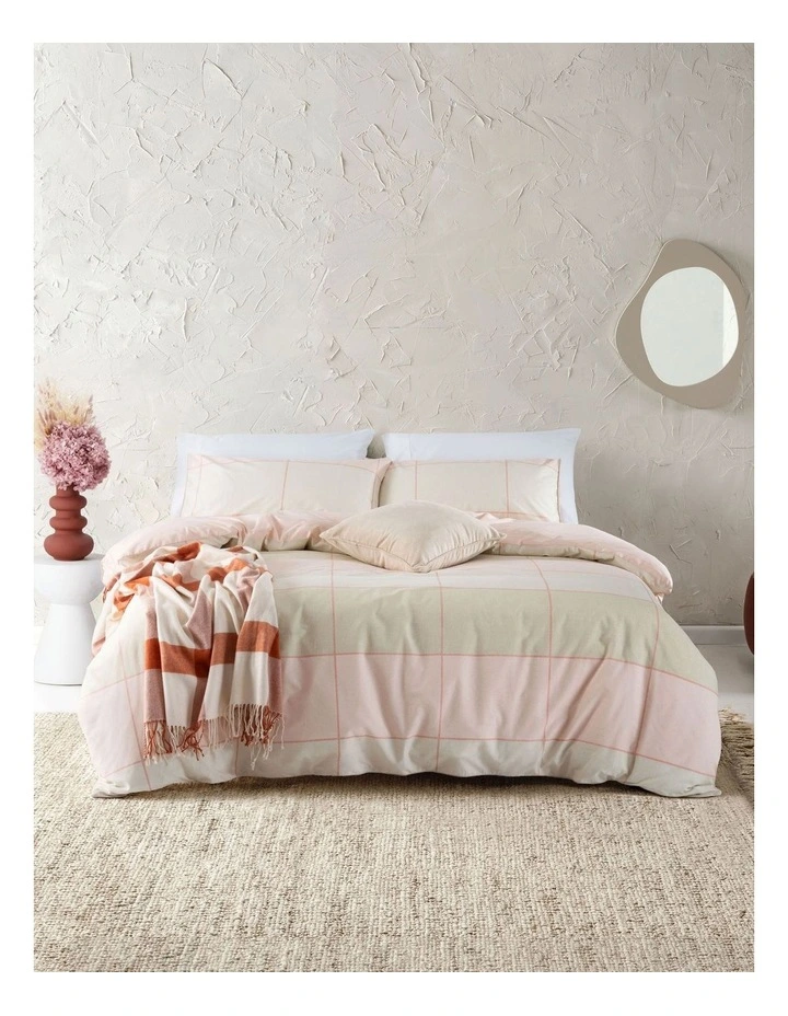 Esprit Phoebe Quilt Cover Set In Blush 3 Esprit Phoebe Quilt Cover Set In Blush