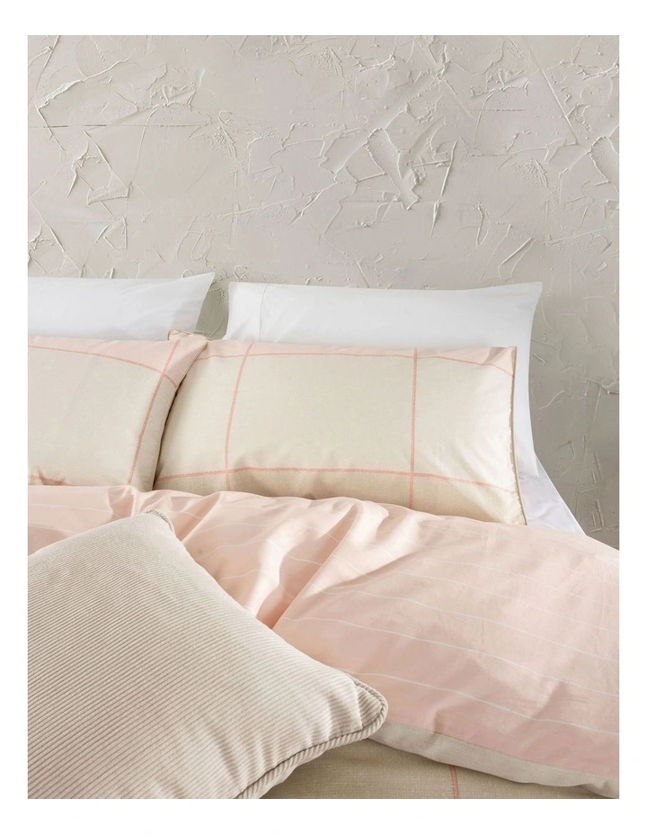 Esprit Phoebe Quilt Cover Set In Blush 4 Esprit Phoebe Quilt Cover Set In Blush - Image 2