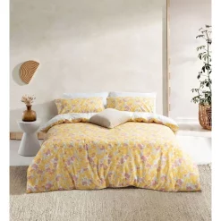 Esprit Nikita Quilt Cover Set In Yellow