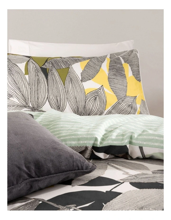 Esprit Jardin Quilt Cover Set In Grey 4 Esprit Jardin Quilt Cover Set In Grey - Image 2