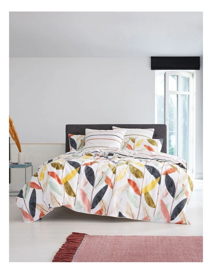 Esprit Feuille Quilt Cover Set In Multi 3 Esprit Feuille Quilt Cover Set In Multi