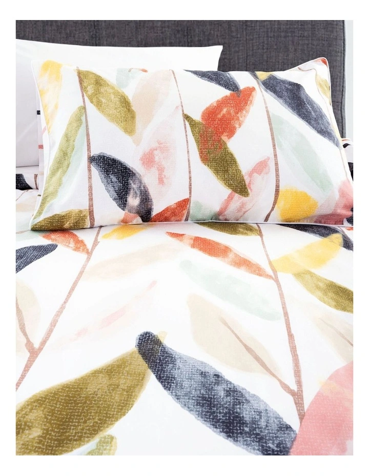 Esprit Feuille Quilt Cover Set In Multi 4 Esprit Feuille Quilt Cover Set In Multi - Image 2