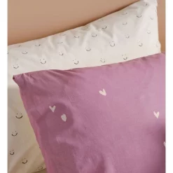 Linen House Kids I Heart You Quilt Cover Set In Cream/Purple -Sheridan Sales Store unnamed file 1428