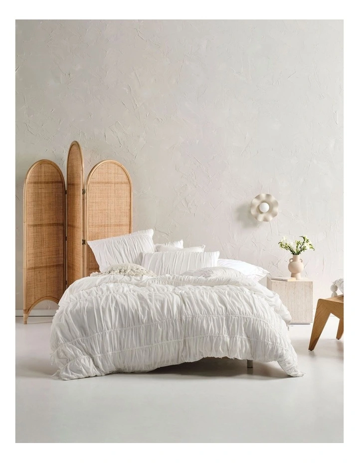 Linen House Layla Quilt Cover Set In White 3 Linen House Layla Quilt Cover Set In White