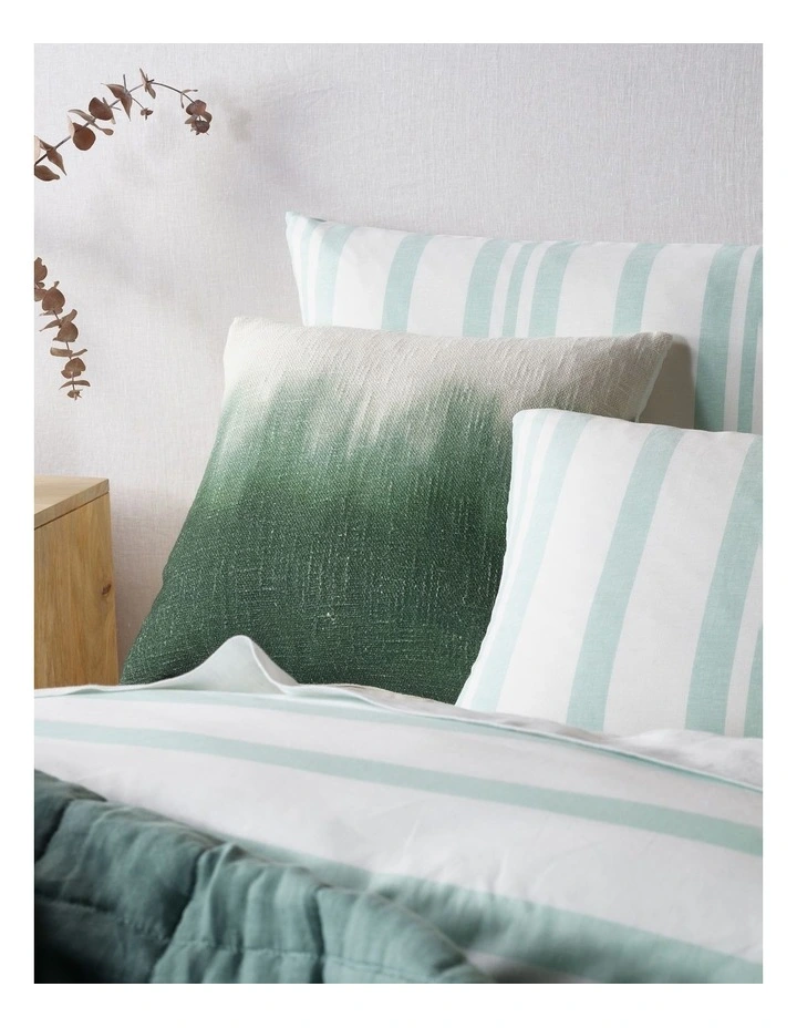 Australian House & Garden Walter Tencel Linen Block Quilt Cover Set In Morning Mist 5 Australian House & Garden Walter Tencel Linen Block Quilt Cover Set In Morning Mist - Image 3