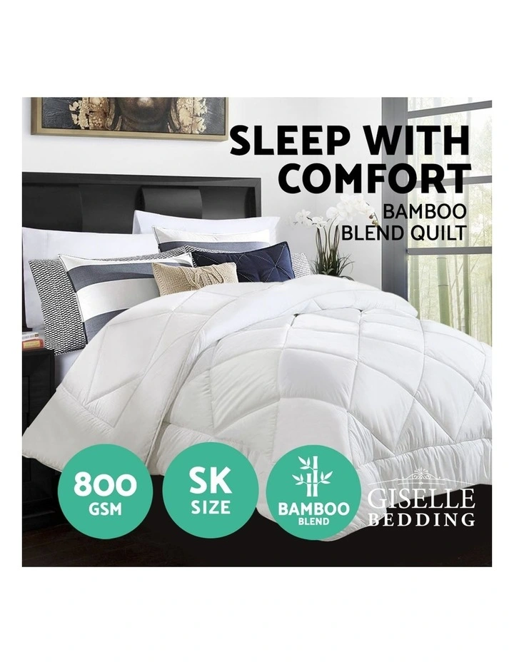 Giselle Bedding Microfiber Microfibre Bamboo Quilt Duvet Cover Doona Winter 5 Giselle Bedding Microfiber Microfibre Bamboo Quilt Duvet Cover Doona Winter - Image 3