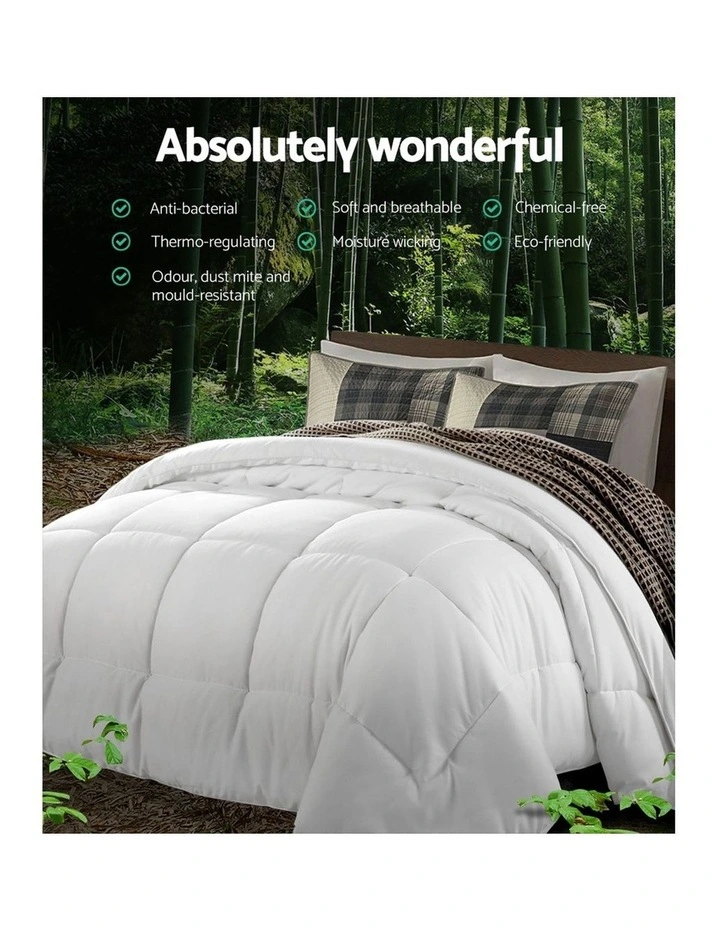 Giselle Bedding Microfiber Microfibre Bamboo Quilt Winter Duvet Doona 6 Giselle Bedding Microfiber Microfibre Bamboo Quilt Winter Duvet Doona - Image 4