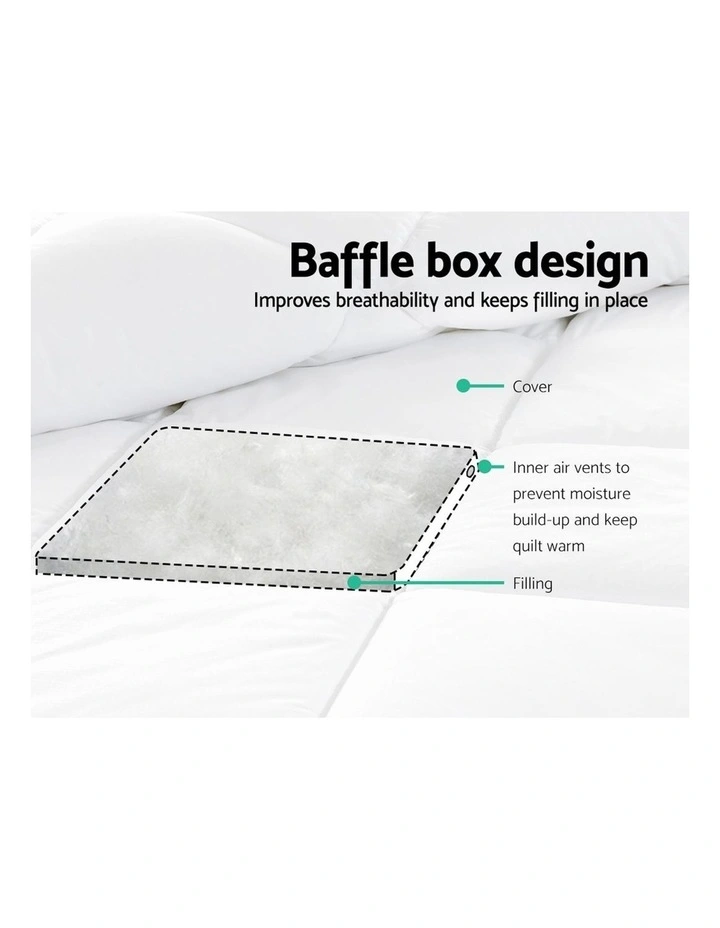 Giselle Bedding Microfiber Microfibre Bamboo Quilt Winter Duvet Doona 7 Giselle Bedding Microfiber Microfibre Bamboo Quilt Winter Duvet Doona - Image 5