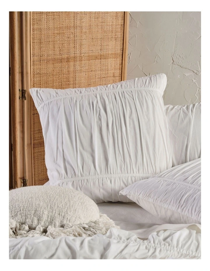 Linen House Layla Quilt Cover Set In White 7 Linen House Layla Quilt Cover Set In White - Image 5