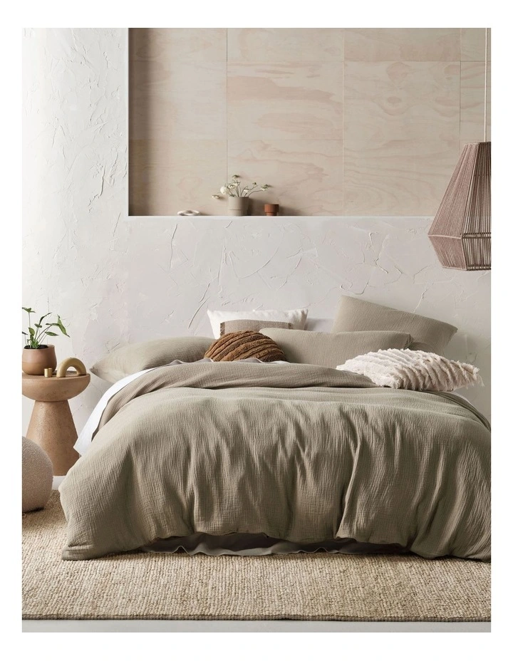 Linen House Elysian Quilt Cover Set In Pebble 3 Linen House Elysian Quilt Cover Set In Pebble