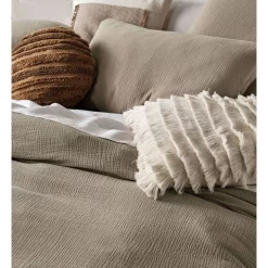 Alternative view of Linen House Elysian Quilt Cover Set In Pebble