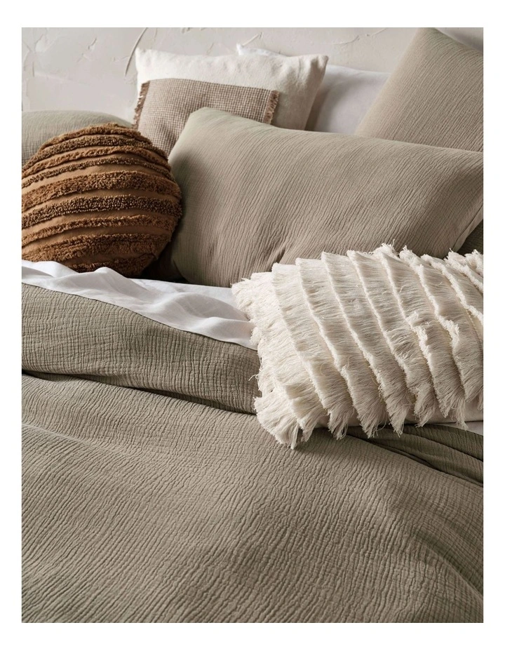 Linen House Elysian Quilt Cover Set In Pebble 4 Linen House Elysian Quilt Cover Set In Pebble - Image 2