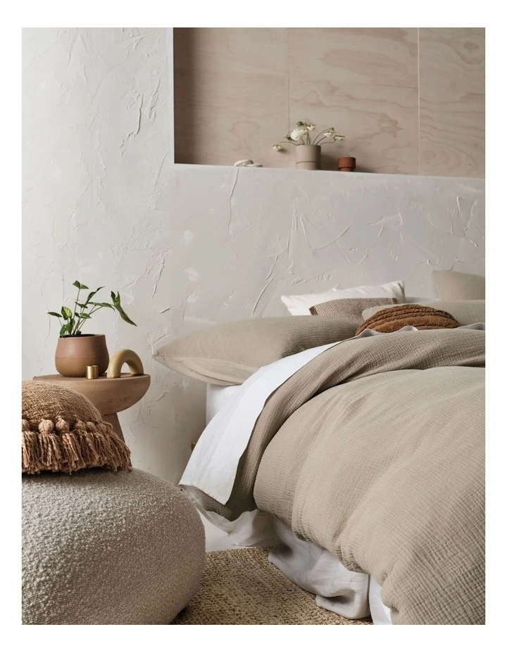 Linen House Elysian Quilt Cover Set In Pebble 5 Linen House Elysian Quilt Cover Set In Pebble - Image 3