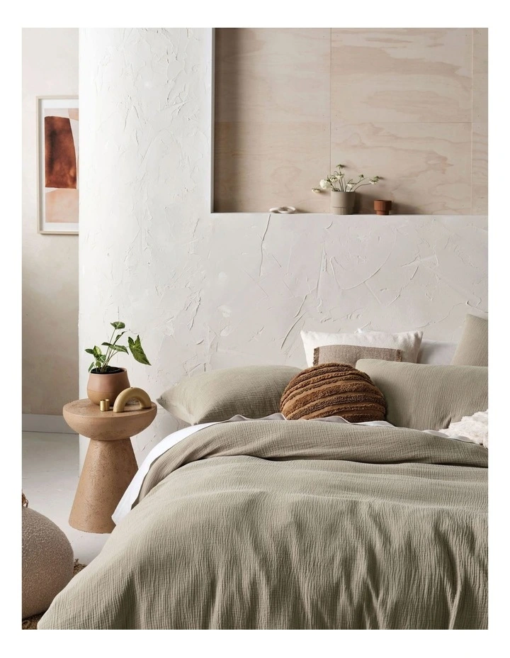 Linen House Elysian Quilt Cover Set In Pebble 6 Linen House Elysian Quilt Cover Set In Pebble - Image 4