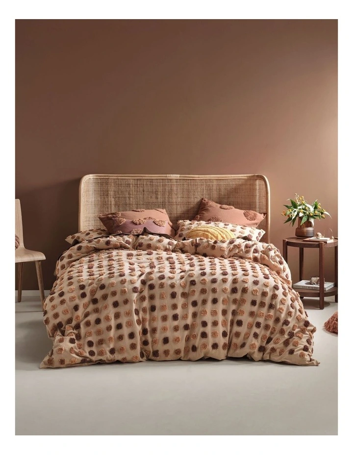 Linen House Haze Quilt Cover Set Pecan 3 Linen House Haze Quilt Cover Set Pecan